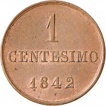 1010R Centesimo 1842 Valore Torino Rame