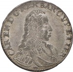 122D 5 soldi 1738 Scudo a cartoccio 1° tipo Torino Mistura di argento