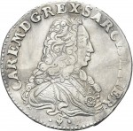 2401D Quarto di scudo da 1,5 lire 1733 Scudo sagomato Torino Argento
