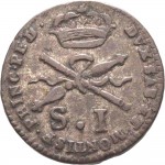 446R Soldo da 12 denari 1770 Scettro e bastone Torino Mistura di argento