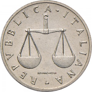 2329D 1 lira 1951 Cornucopia Roma Italma