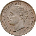 1562D 1 centesimo 1902 Valore entro semicorona di alloro e quercia Roma Rame