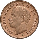 1564D 1 centesimo 1904 Valore entro semicorona di alloro e quercia Roma Rame