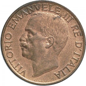 1505D 10 Centesimi 1925 Ape su fiore Roma Rame