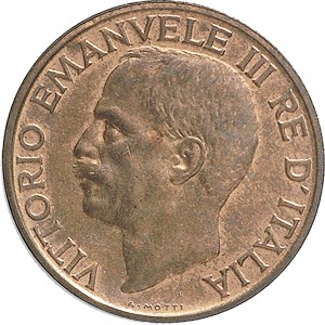 1509D 10 Centesimi 1929 Ape su fiore Roma Rame
