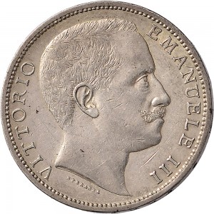1393D 2 lire 1901 Aquila spiegata Roma Argento