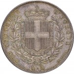 1095R 5 lire 1859 Scudo sannitico Bologna Argento