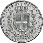 991R Lira 1835 Scudo sannitico Genova Argento