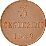 1009R 3 centesimi 1842 Valore Torino Rame