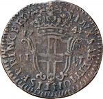 716R 5 soldi 1741 Scudo a cartoccio 2° tipo Torino Mistura di argento