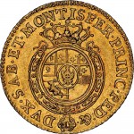 2657R Doppia da 4 scudi 1758 Scudo rotondo Torino Oro