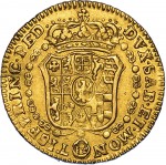 61R Mezza doppia da 2 scudi 1742 Scudo sagomato 2° tipo Torino Oro