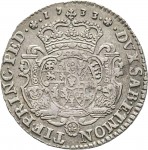 81R Quarto di scudo da 1,5 lire 1733 Scudo sagomato Torino Argento