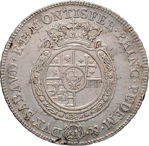 265R Scudo da 6 lire 1758 Scudo rotondo Torino Argento