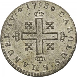 743D Soldo da 12 denari 1798 Cifre del sovrano Torino Mistura di argento