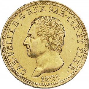 798D 40 lire 1825 Scudo svizzero Torino Oro