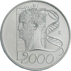 2524R 2.000 lire 1998 Anno Duemila 1° tipo (L