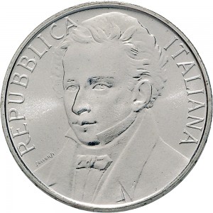 2422D 500 lire 1987 Giacomo Leopardi Roma Argento