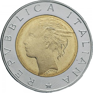 1898D 500 lire 1997 Polizia stradale Roma Acmonital e Bronzital