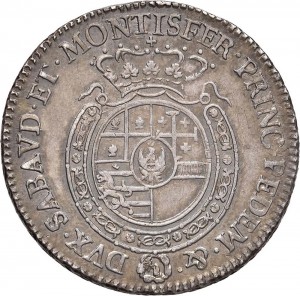 548R Quarto di scudo 1776 Scudo rotondo Torino Argento