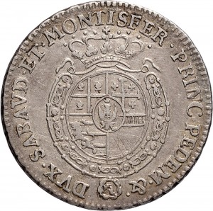 549R Quarto di scudo da 1,10 lire 1777 Scudo rotondo Torino Argento
