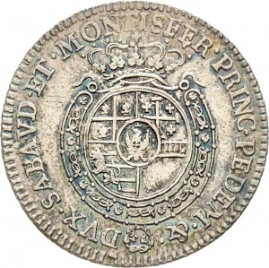 557R Quarto di scudo 1788 Scudo rotondo Torino Argento
