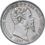 1076D Lira 1857 Scudo sannitico Torino Argento