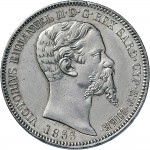 1068D 2 lire 1855 Scudo sannitico Torino Argento
