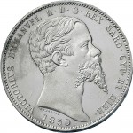 1042D 5 lire 1850 Scudo sannitico Torino Argento
