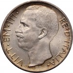 1363D 10 lire 1927 Italia su biga 1° tipo Roma Argento