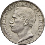 1404D 2 lire 1911 Italia e Roma genitrice Roma Argento