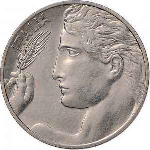 1487D 20 centesimi 1929 Libertà librata Roma Nichelio