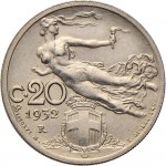 1490R 20 centesimi 1932 Libertà librata Roma Nichelio