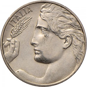 1490D 20 centesimi 1932 Libertà librata Roma Nichelio