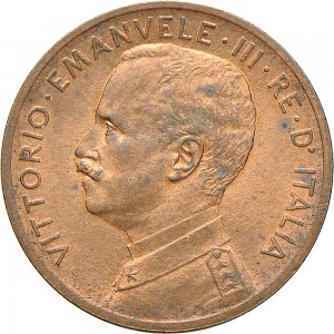 1520D 5 centesimi 1908 Italia marinara Roma Rame