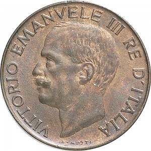 1530D 5 centesimi 1920 Spiga 2° tipo Roma Rame