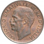 1543D 5 centesimi 1933 Spiga 2° tipo Roma Rame