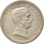 2597D 5 lire 1914 Italia su quadriga briosa Roma Argento Prova
