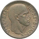 1670D 5 centesimi 1939 XVII Aquila romana 2° tipo Roma Rame