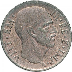 1671D 001 5 centesimi 1940 XVIII Aquila romana 2° tipo Roma Rame