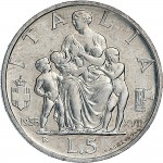 1601R 5 lire 1938 XVII Italia feconda Roma Argento