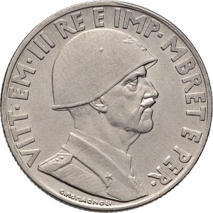 1741D 1 lek 1939 XVIII Aquila bicipite Roma Acmonital