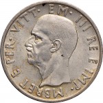 1735D 5 lek 1939 XVII Aquila bicipite Roma Argento